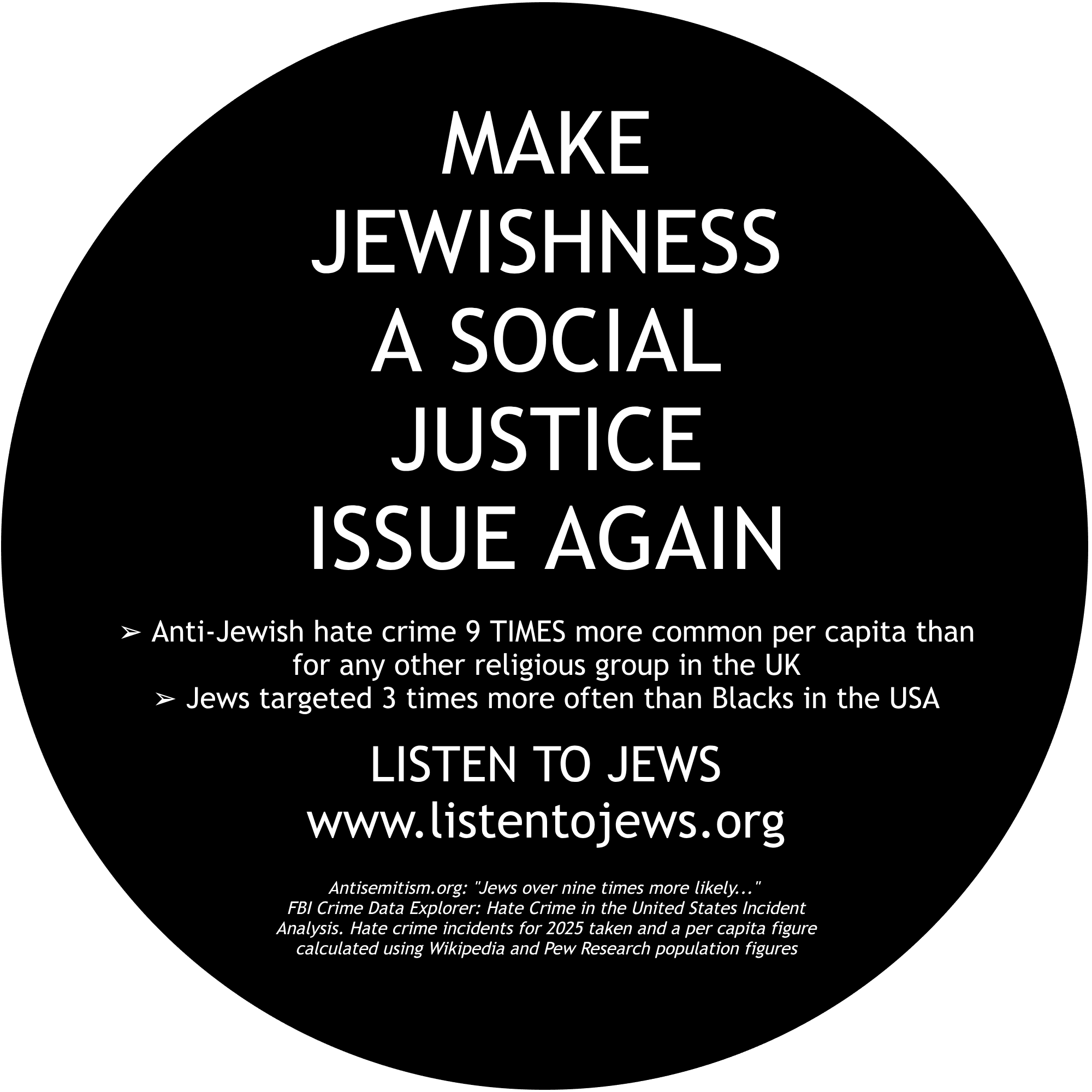 make jewishness a social justice issue again sticker